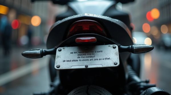 Vérification de la conformité des plaques moto homologuées par les forces de l'ordre